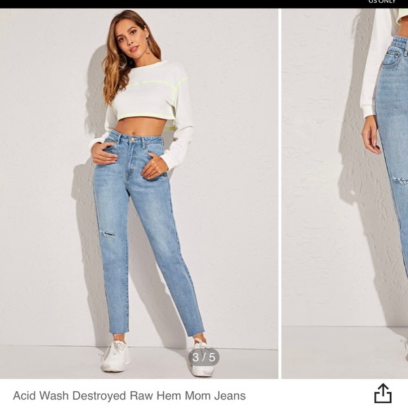 Light wash mom jeans - Picture 3 of 4